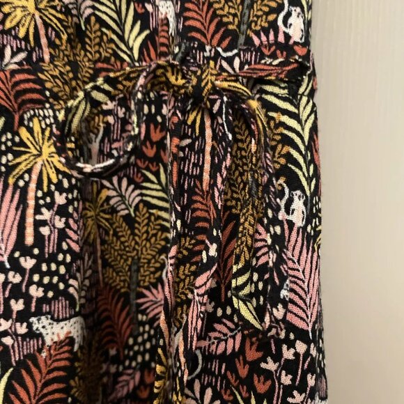 Loft Size XXL Paradise Jungle Print Button Front Side Tie Safari Dress NWT - Picture 6 of 8